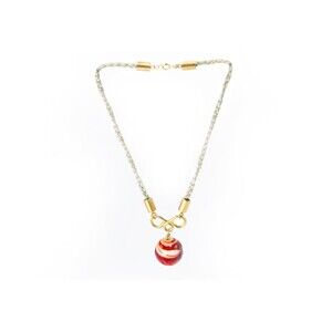 Rare vintage mid century signed Cadoro art glass choker necklace